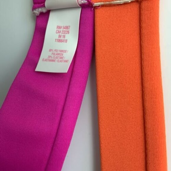 Victoria’s Secret Color-block Banded Hottie Halter Swim Top 36C - Picture 10 of 11